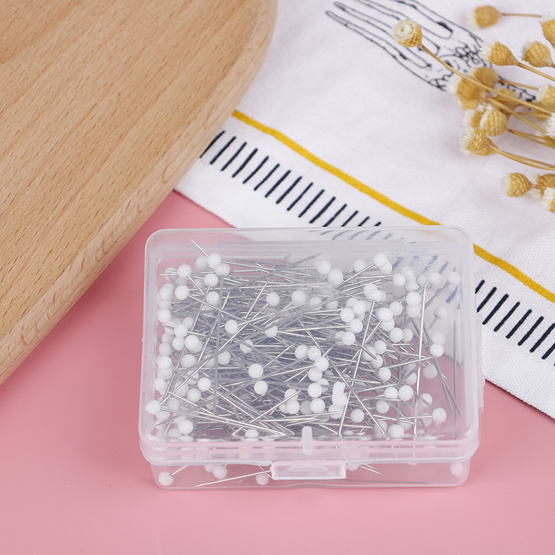 Picha Nihai 250 Cái/lốc May Thẳng May Váy Áo Chân Đầu Ngọc Trai Thẳng Quilting Pins