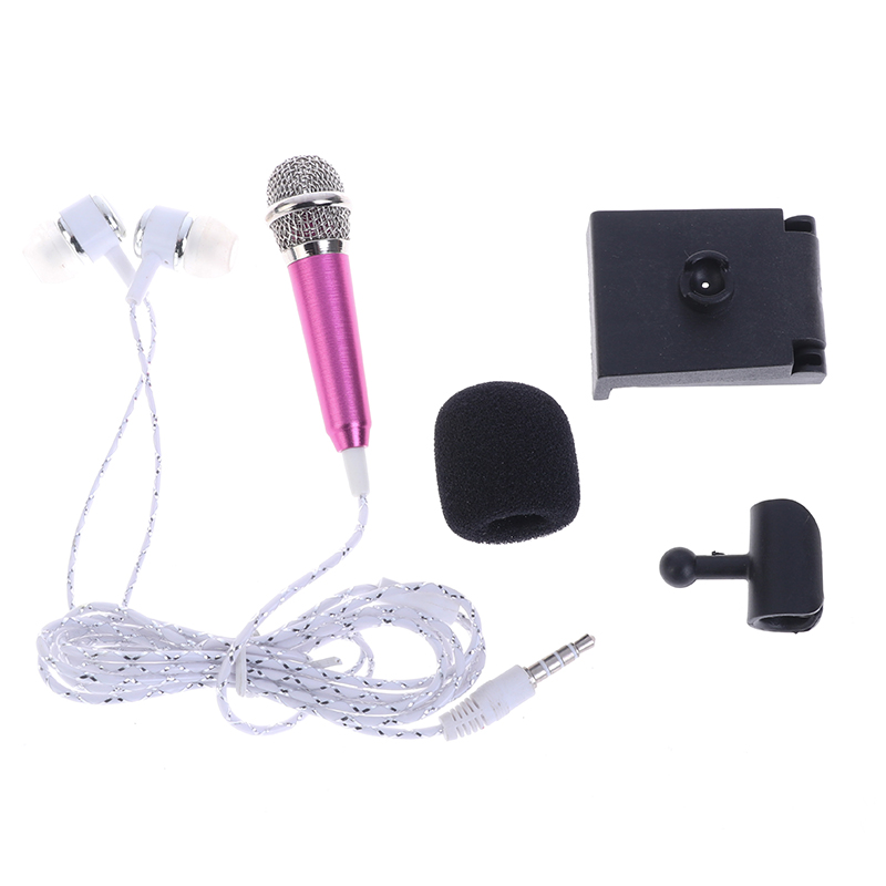 Mm Stereo Studio Mic Ktv Karaoke Mini Microphone With Earphones