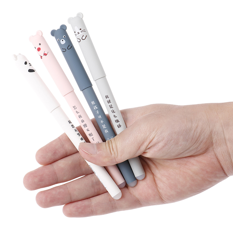 24pcs Animals Erasable Pen 0.5mm Erasable Pen Refills Rods Washable Stationery. 