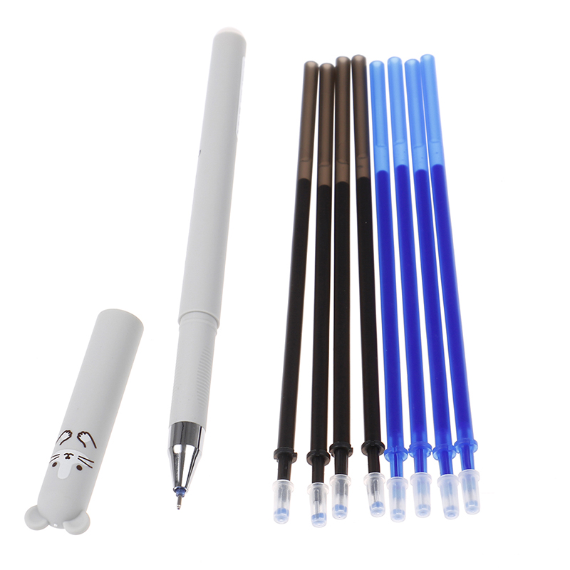24pcs Animals Erasable Pen 0.5mm Erasable Pen Refills Rods Washable Stationery. 