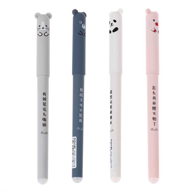 24pcs Animals Erasable Pen 0.5mm Erasable Pen Refills Rods Washable Stationery. 
