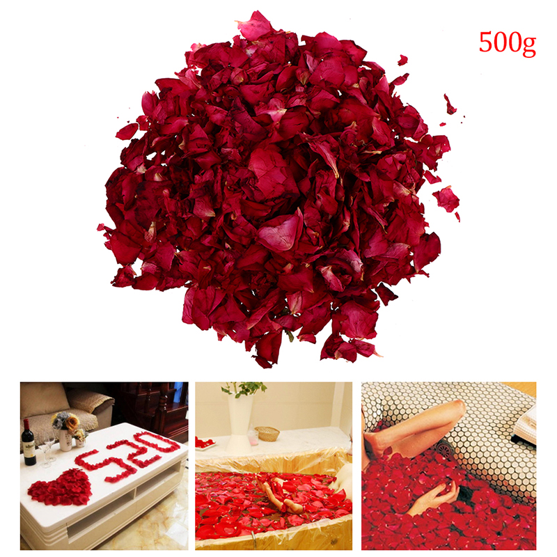 500g Natural Dried DIY Rose Flower Petals Wedding Party Home