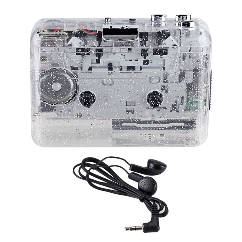 USB Cassette Capture Radio Player Portable USB Cassette Tape to MP3 Converter Capture Audio Music Player Tape Cassette Recorder