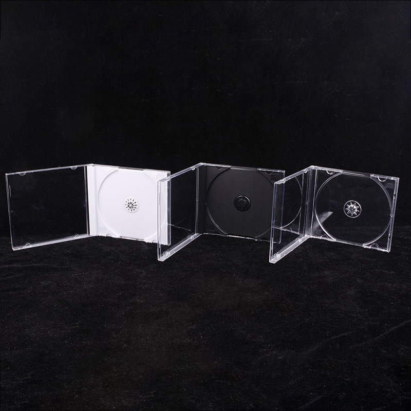 Transparent Bottom CD Box Empty CD Case PP Plastic CD Case CD Case Capacity 1-2 Discs Hudduo. 
