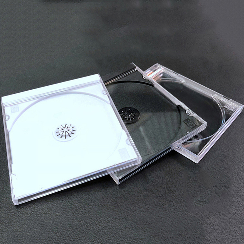 Transparent Bottom CD Box Empty CD Case PP Plastic CD Case CD Case Capacity 1-2 Discs Hudduo. 