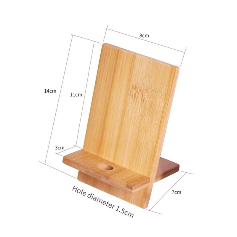 Wooden Phone Holder Stand Mobile Smartphone Support Tablet Stand For IPhone Desk Cell Phone Holder Stand Portable Mobile Holder. 