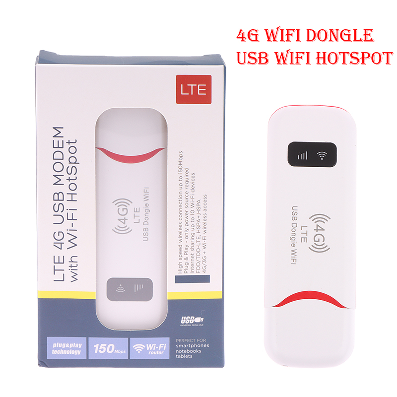 4G LTE Wireless USB Dongle WiFi Router 150Mbps Mobile Broadband Modem Stick  Sim Card USB Adapter Pocket Router Network Adapter